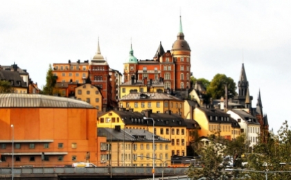 Sodermalm -- the island south of Gamla Stan where Swedenborg built his famous little house and garden